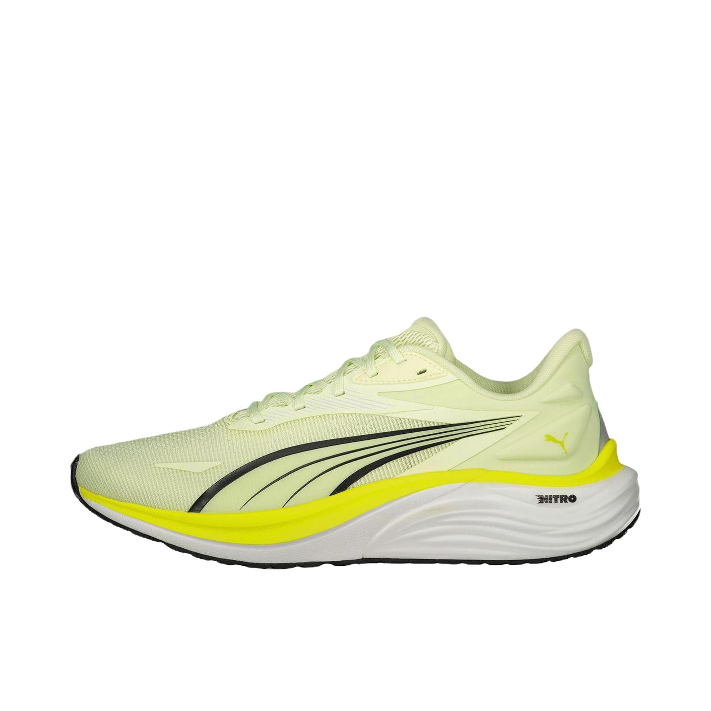 推荐商品：Puma/彪马 Electrify Nitro 4 减震 耐磨 低帮 跑鞋 绿色/黄色
