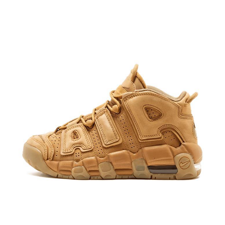 推荐商品：Nike Air More Uptempo 运动休闲鞋 缓震复古百搭防滑耐磨支撑圆头篮球风 Flax 小麦