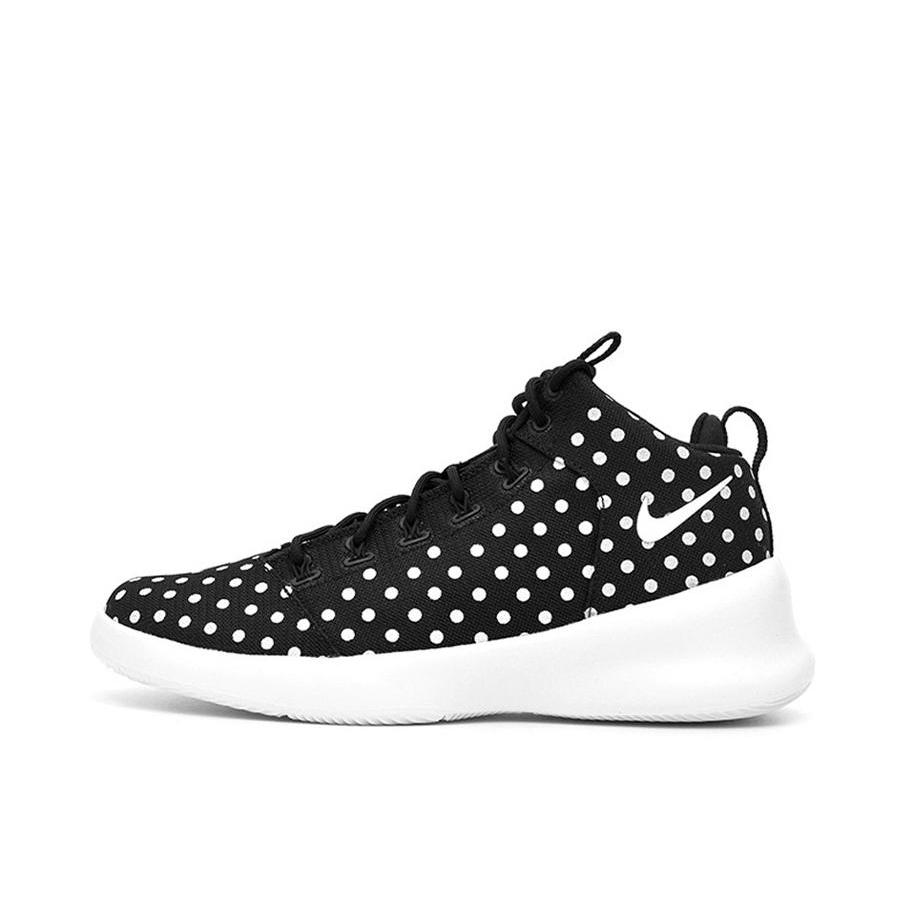 推荐商品：Nike Hyperfr3sh 运动休闲鞋 轻盈透气舒适减震防滑耐磨网布低帮织物百搭 Black White Polka Dots 黑白波点