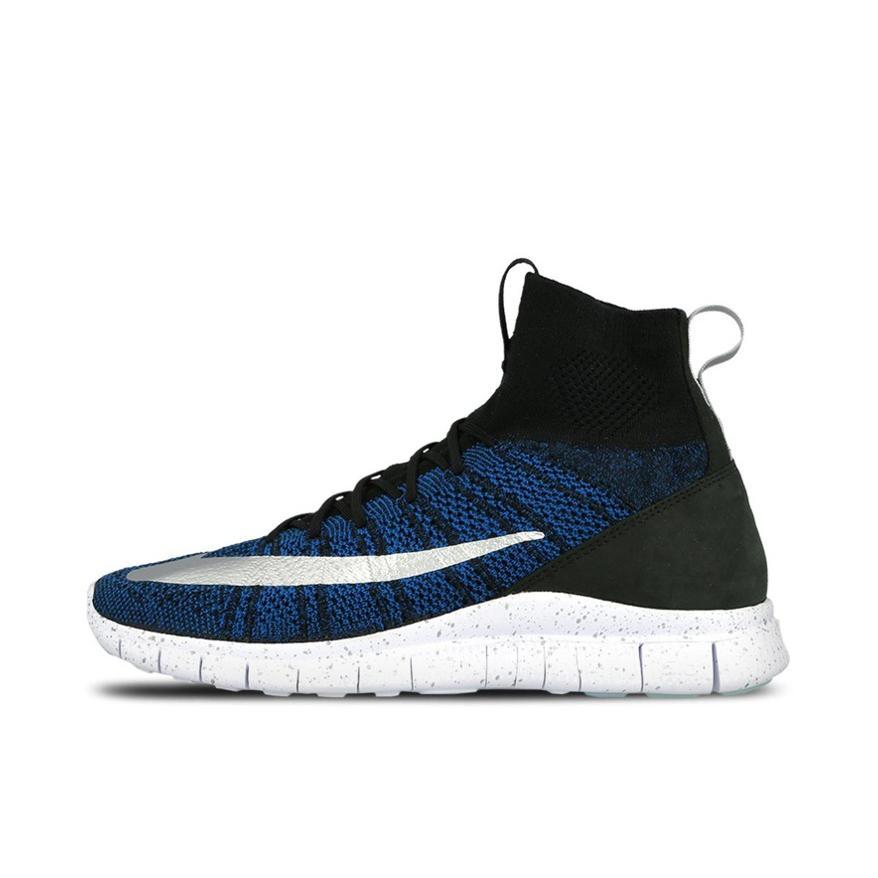 推荐商品：Nike Free Mercurial Flyknit 运动休闲鞋 防滑耐磨舒适透气轻便支撑潮流百搭 Black Racer Blue 黑色/蓝色/吕布