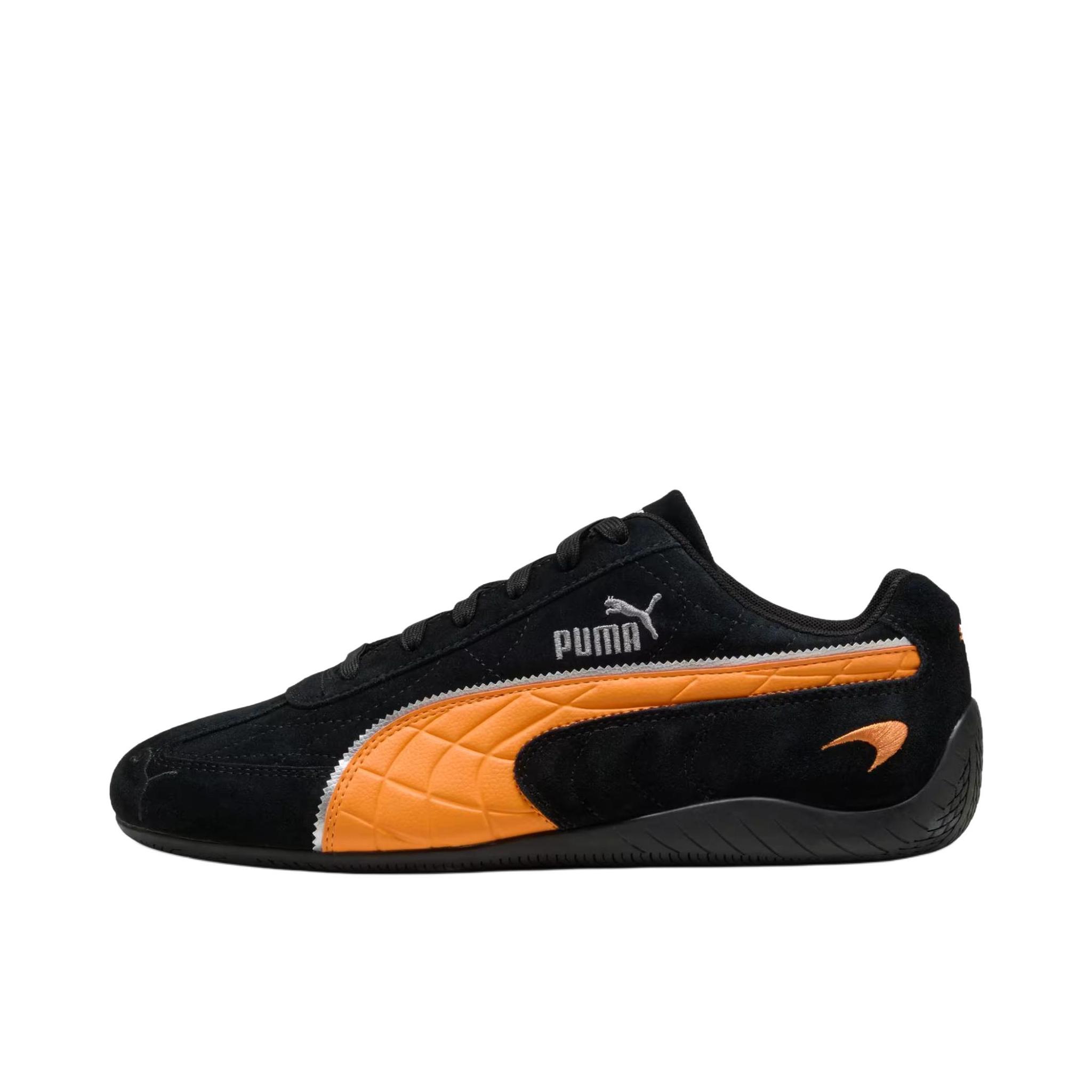推荐商品：Puma/彪马 Speedcat OG 赛车鞋 德训鞋 训练鞋 T头薄底复古防滑耐磨贴合赛车风流光风 深黑色/橙色