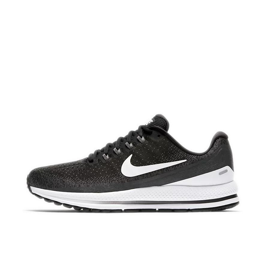 推荐商品：Nike Air Zoom Vomero 13 跑鞋 缓震防滑耐磨支撑网面透气轻便织物休闲运动马拉松 Black White Anthracite 黑色/白色