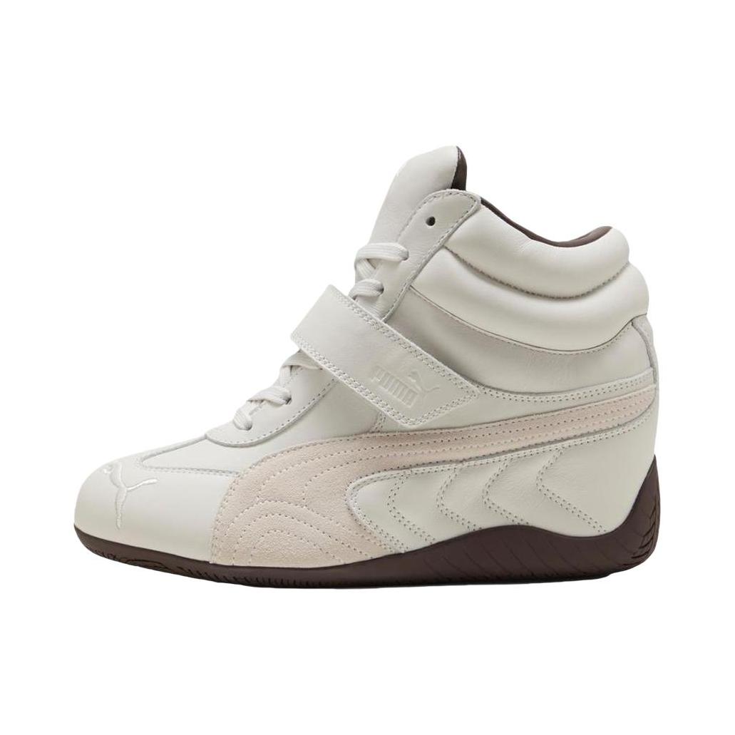 推荐商品：Puma/彪马 Joustesse Mid Wedge 运动休闲鞋 百搭中帮魔术贴平跟复古贴合 白色/浅粉色