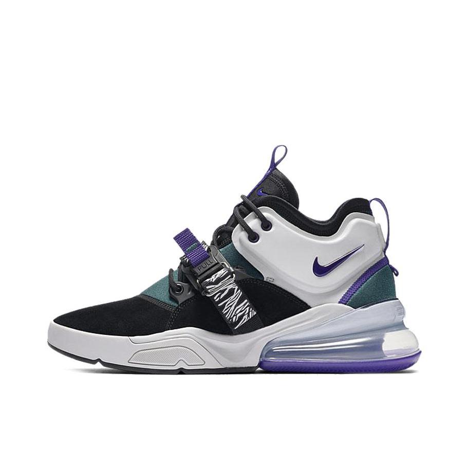 推荐商品：Nike Air Force 270 时尚百搭 舒适缓震 防滑轻便 气垫 织物 休闲鞋 Carnivore 黑紫斑马