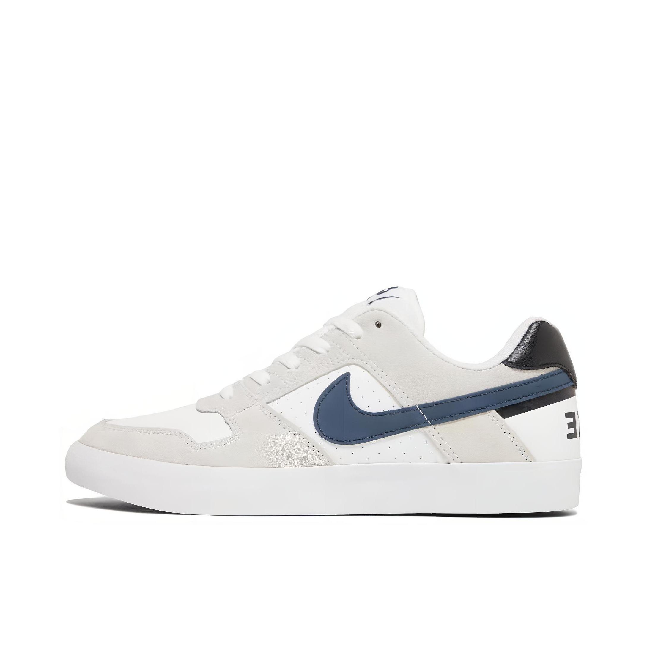 推荐商品：Nike SB Delta Force Vulc 滑板鞋 板鞋 轻便防滑耐磨复古休闲 White Thunder Blue 白黑