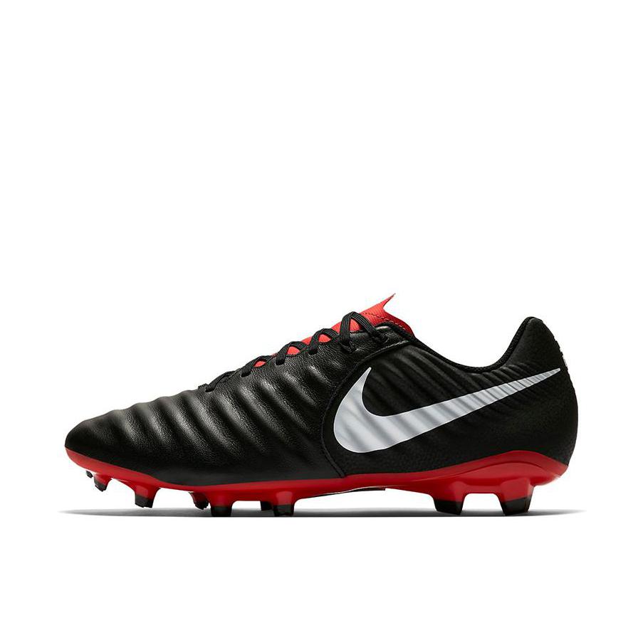 推荐商品：Nike Tiempo Legend VII Academy MG 中端 短钉 多场地 足球鞋 Black/Pure Platinum/Light Crimson MG/黑色/白色