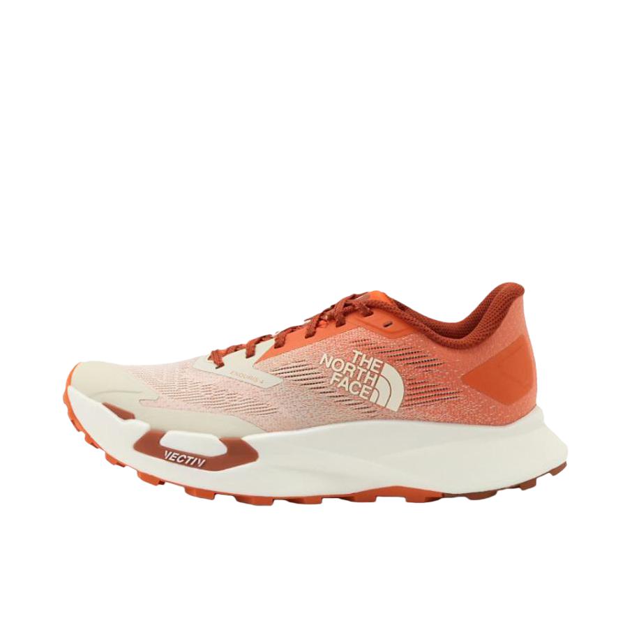 推荐商品：TheNorthFace/北面 Enduris 4 跑鞋 越野缓震抓地户外防滑 橙色/白色