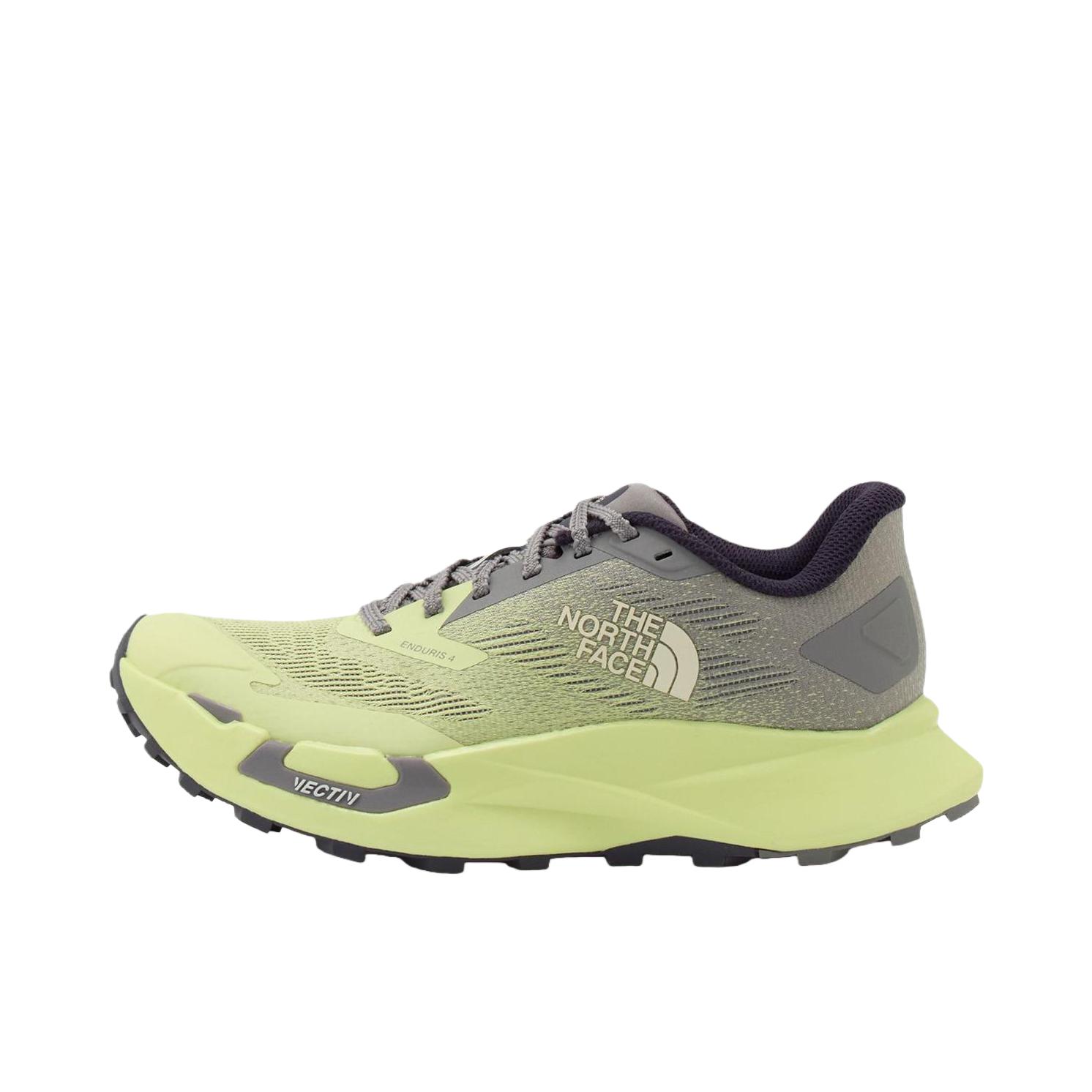 推荐商品：TheNorthFace/北面 Enduris 4 跑鞋 越野缓震抓地户外防滑 深灰色/绿色