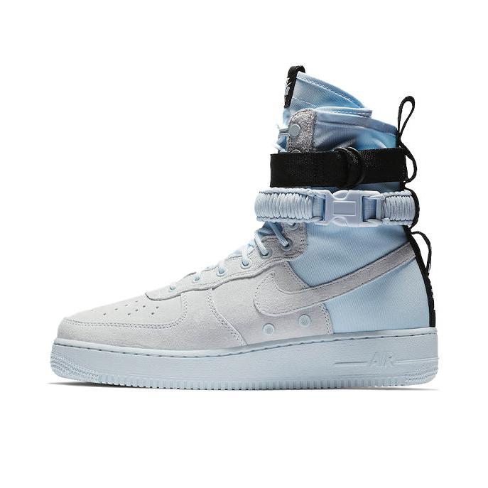 推荐商品：Nike Air Force 1 SF 板鞋 机能缠绕防滑耐磨减震透气复古包裹性 Blue Tint 灰蓝