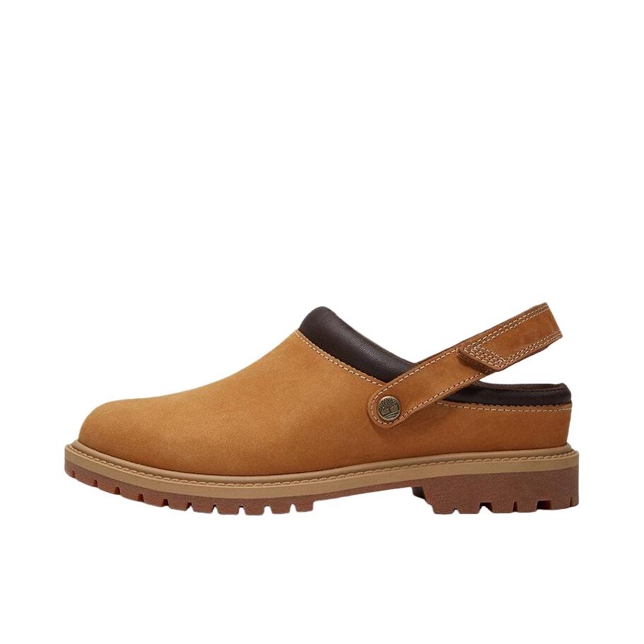 推荐商品：Timberland/添柏岚 PREMIUM系列 运动休闲鞋 平跟一脚蹬圆头 棕色