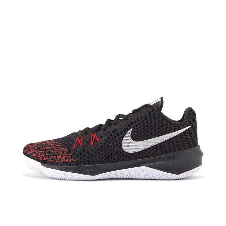 推荐商品：Nike Zoom Evidence 2 复古 防滑 减震 透气 织物 合成革 篮球鞋 Black White Red 黑红
