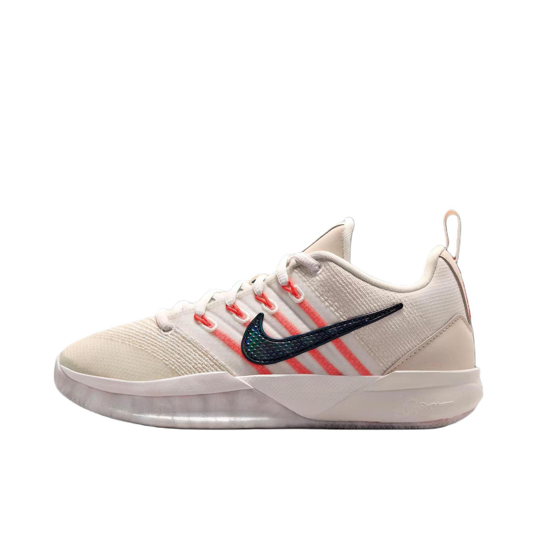 推荐商品：Nike Sabrina 3 篮球鞋 舒适透气低帮抓地支撑缓震轻便防滑回弹训练夏季 大童/象牙白/珊瑚红/黑色