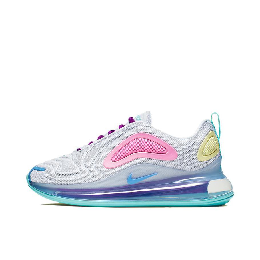 推荐商品：Nike Air Max 720 全掌气垫 缓震回弹 耐磨 舒适透气 轻便 复古 跑鞋 Half Blue Pink 浅蓝/粉色
