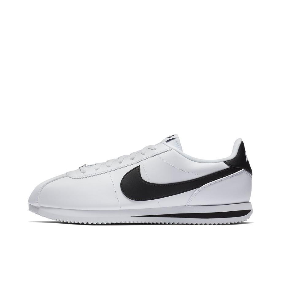 推荐商品：Nike Classic Cortez 阿甘鞋 跑鞋 防滑耐磨缓震透气轻便抓地舒适低帮耐穿贴合 White/Black 白色黑勾