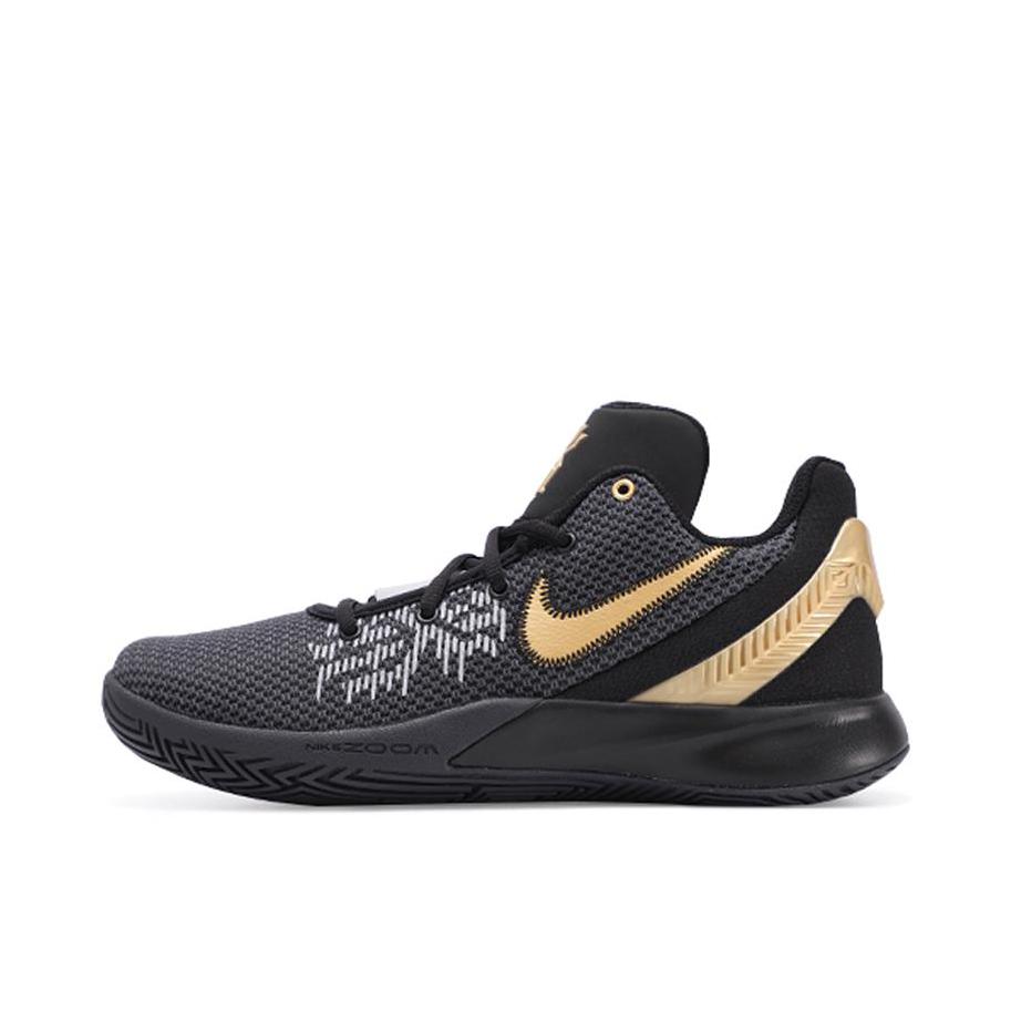 推荐商品：Nike Kyrie FlyTrap 2 欧文 舒适透气 防滑耐磨 圆头 时尚百搭 实战 篮球鞋 Metallic Gold 黑金