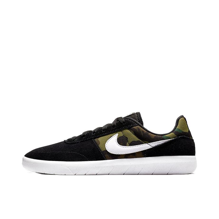 推荐商品：Nike SB Team Classic 运动休闲鞋 复古耐磨轻便透气抓地防滑 Black/White/Green Camo 黑绿