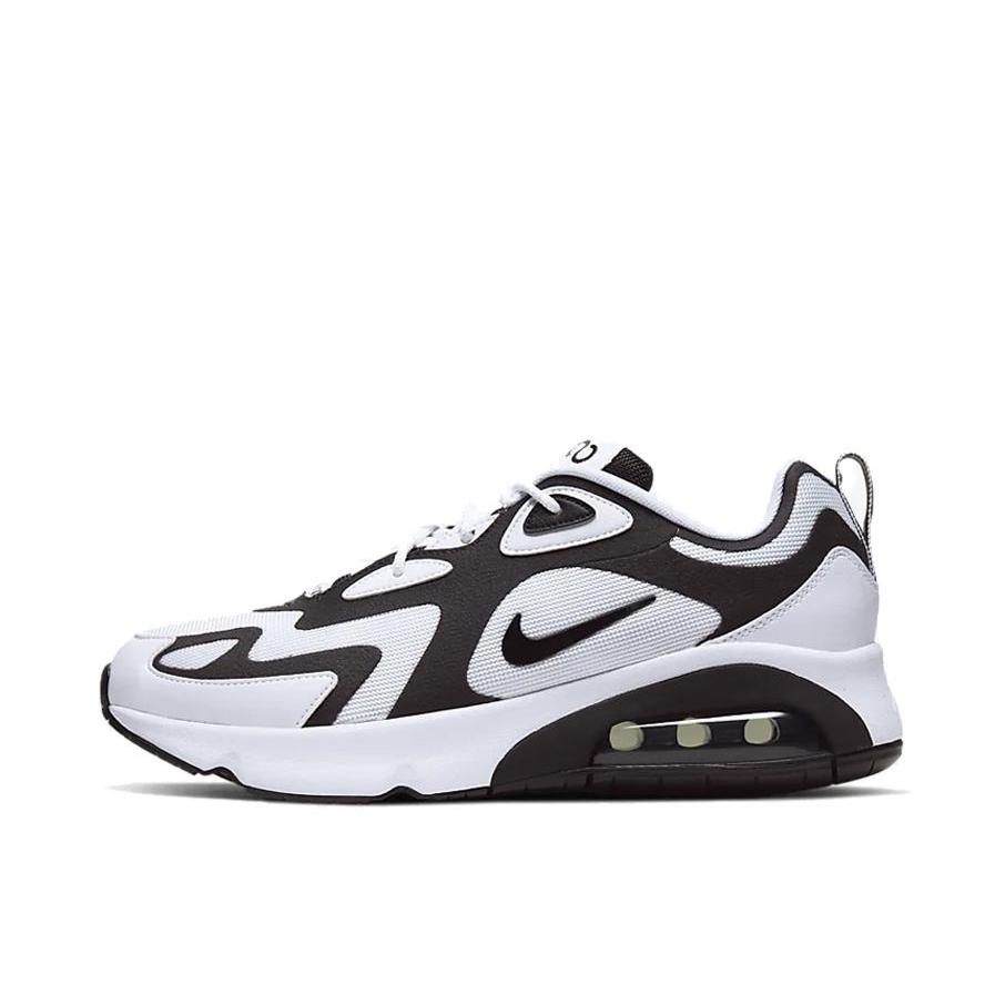 推荐商品：Nike Air Max 200 跑鞋 休闲复古缓震回弹耐磨舒适轻便防水运动圆头 White/Black 白黑