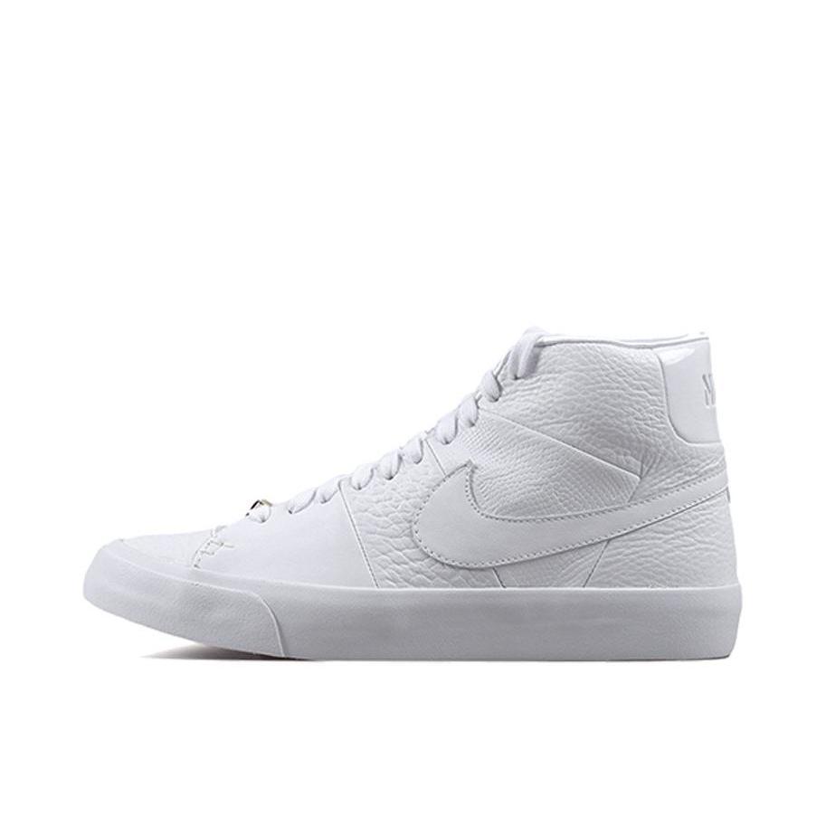 推荐商品：Nike Blazer 板鞋 经典复古防滑舒适百搭 Royal White 纯白 Mid