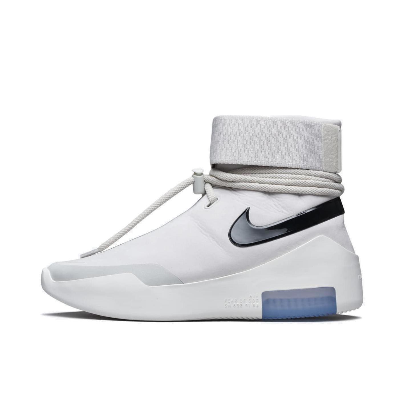 推荐商品：Nike Air Fear Of God Shoot Around 运动休闲鞋 复古减震耐磨高帮防滑 White Fear of God联名/白色