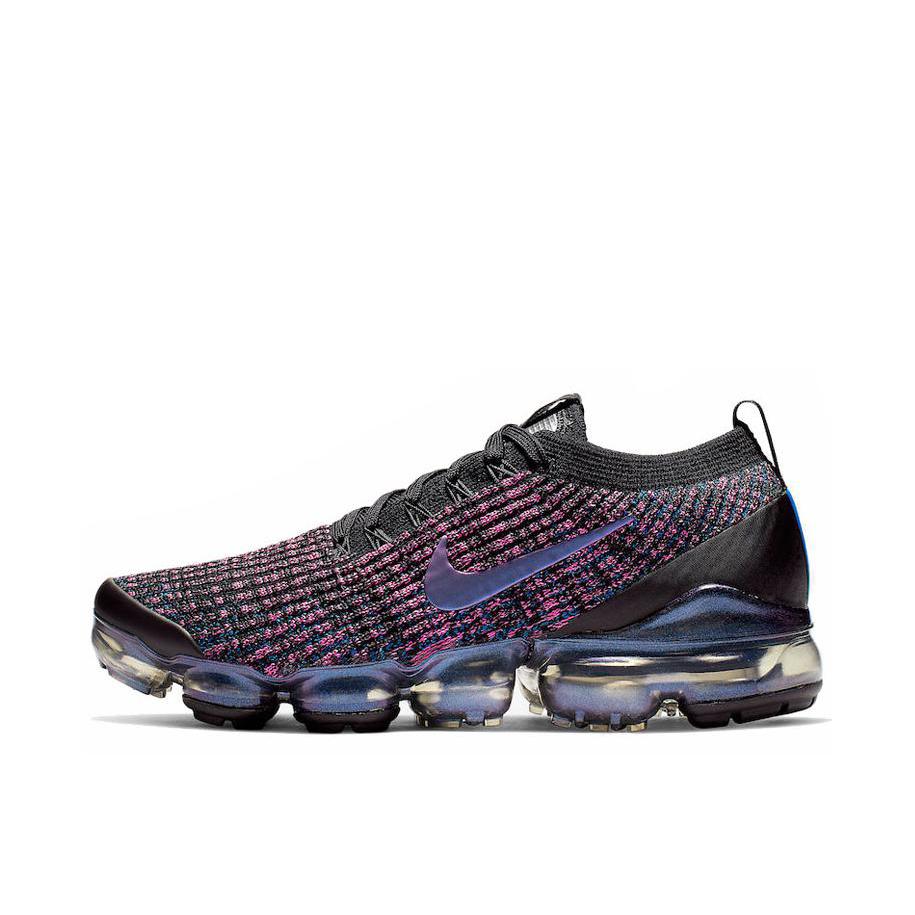 推荐商品：Nike Air VaporMax 3.0 跑鞋 全掌气垫碳板缓震透气防滑耐磨织物支撑编织圆头 Throwback Future 女款/紫蓝