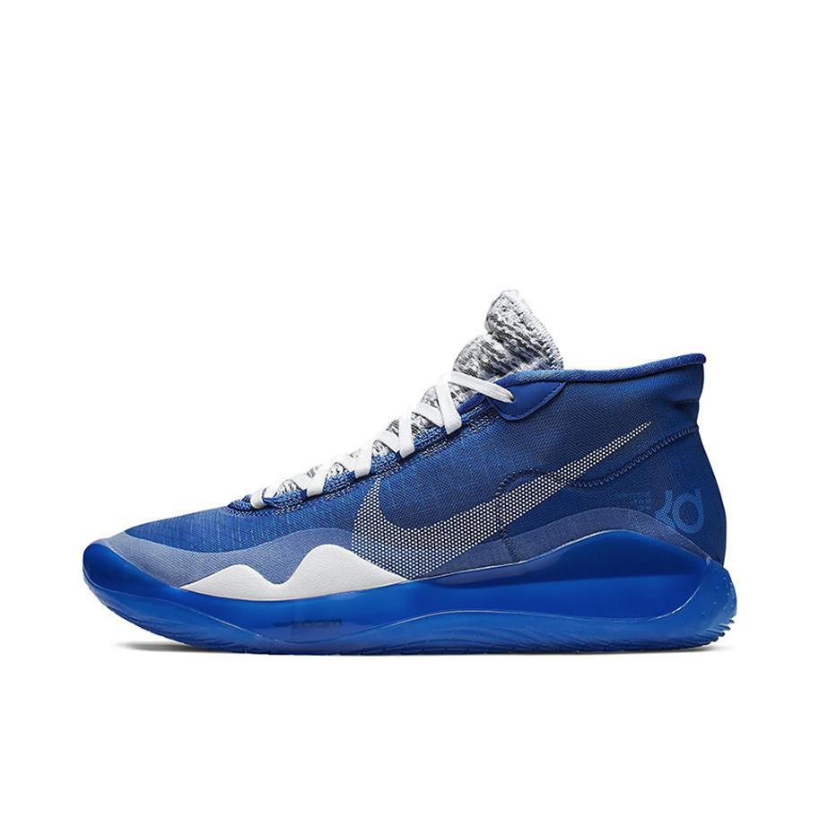 推荐商品：Nike Zoom KD 12 杜兰特 篮球鞋 减震回弹防滑耐磨轻便圆头时尚百搭实战 MediumBlue/White/ 蓝灰