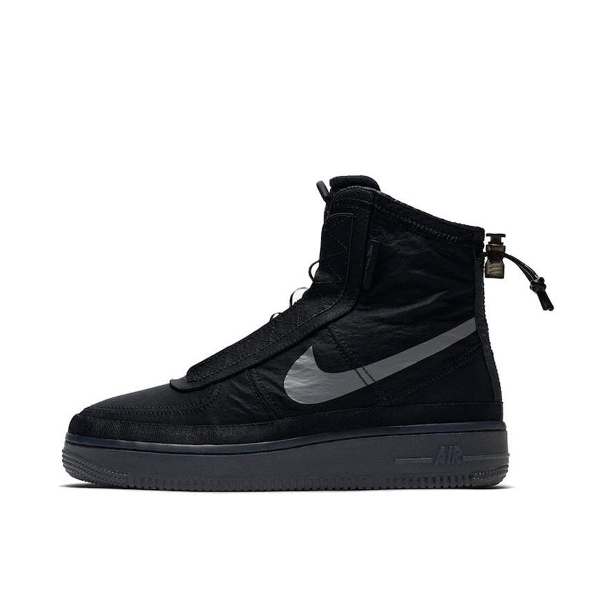 推荐商品：Nike Air Force 1 空军一号 板鞋 轻便舒适百搭耐磨防滑复古 Shell/Black Shell XX/高帮/黑灰/尼龙机能