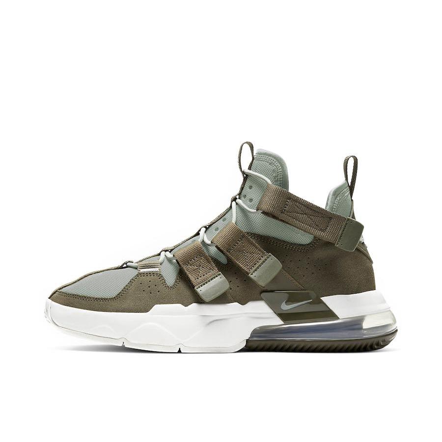 推荐商品：Nike Air Edge 270 运动休闲鞋 气垫舒适耐磨缓震轻便魔术贴拼接复古织物合成革 Medium Olive 军绿