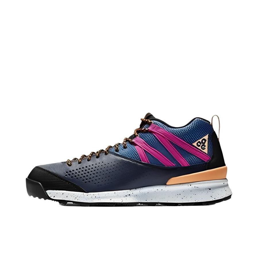 推荐商品：Nike Okwahn II 舒适耐磨 时尚潮流 休闲 低帮 户外鞋 Obsidian/Indigo/Magenta/Fuel Orange 黑粉