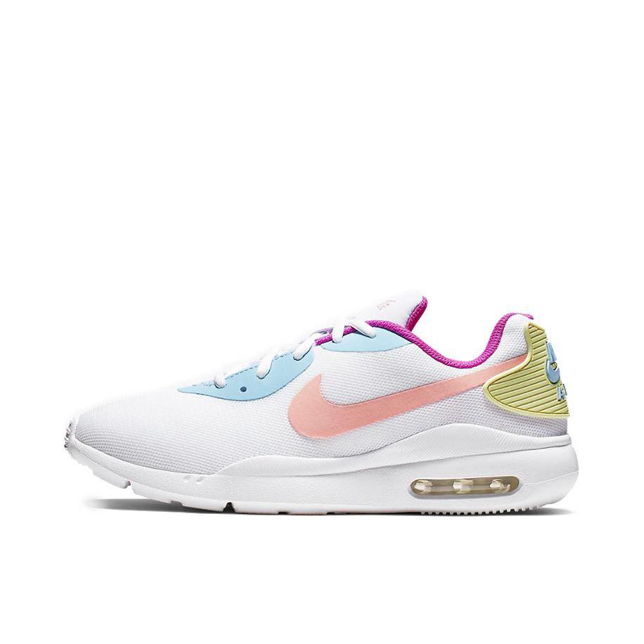 推荐商品：Nike Air Max Oketo 运动休闲鞋 缓震回弹舒适透气时尚耐磨织物 White/Particle Rose/Yellow 女款/白色/粉色/柠檬黄
