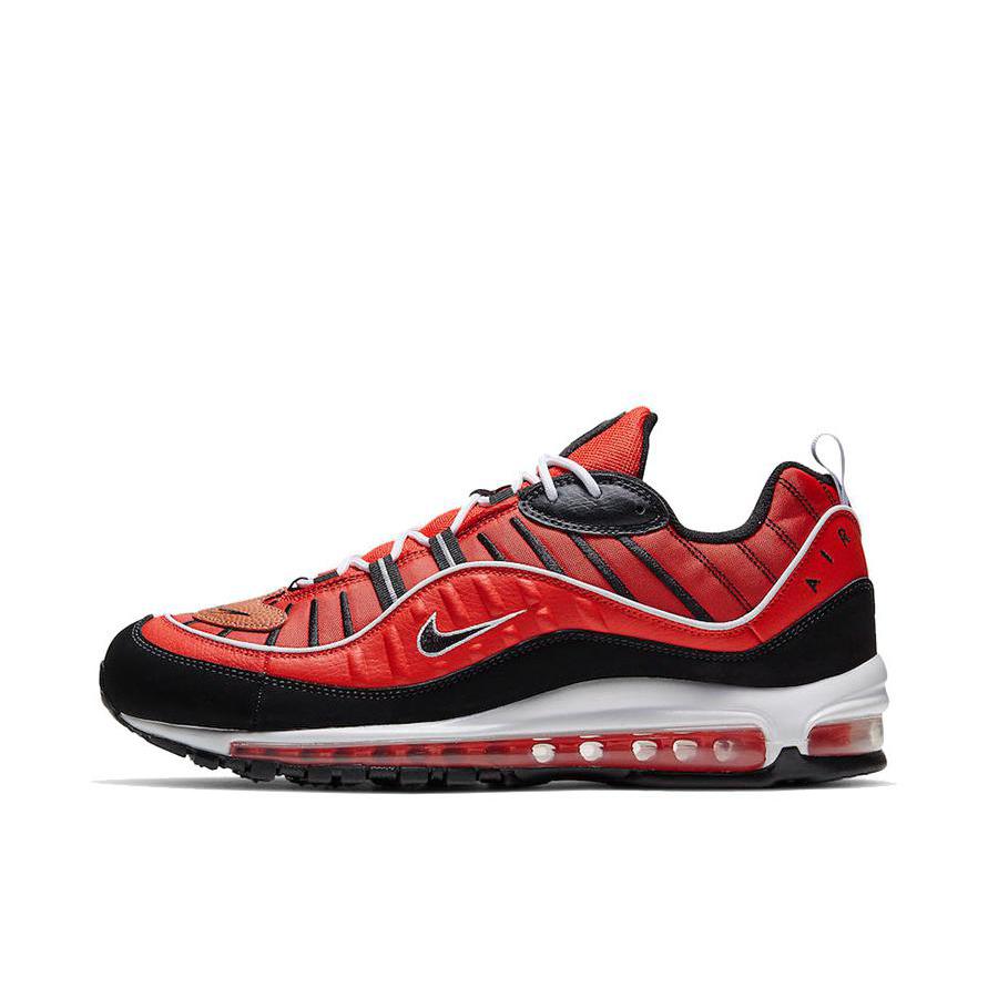 推荐商品：Nike Air Max 98 跑鞋 潮流复古全掌缓震回弹防滑耐磨轻便透气时尚拼接圆头气垫 Basketball 篮球