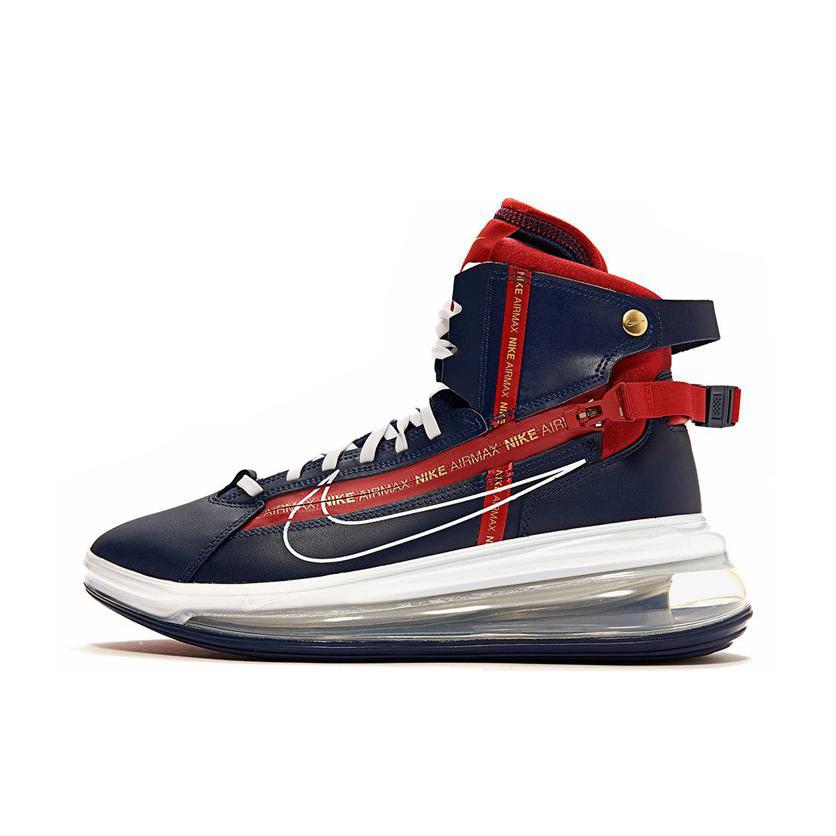 推荐商品：Nike Air Max 720 Saturn 运动休闲鞋 时尚潮流减震防滑耐磨支撑 Midnight Navy/Gym Red 午夜海军