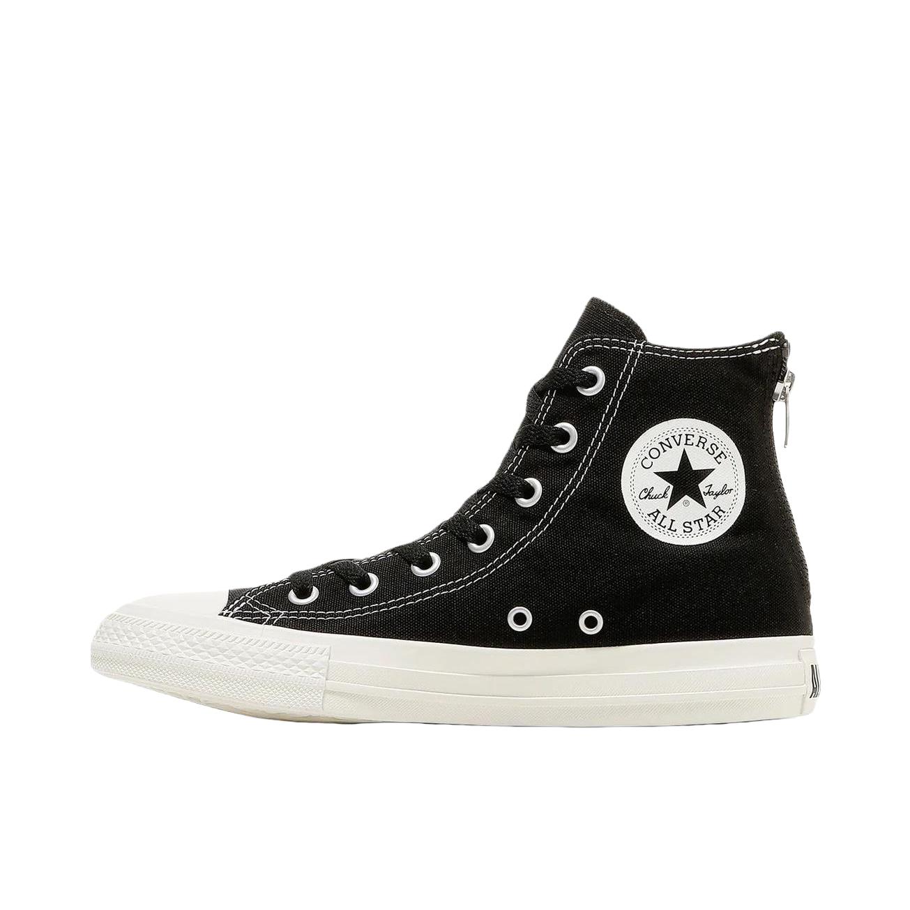 推荐商品：Converse/匡威 All Star Leopard Backzip Hi 帆布鞋 透气轻便 黑色