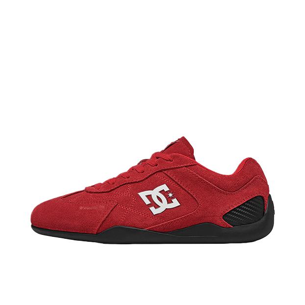 推荐商品：DC Shoes Veloce 运动休闲鞋 真皮美式系带 焰红色