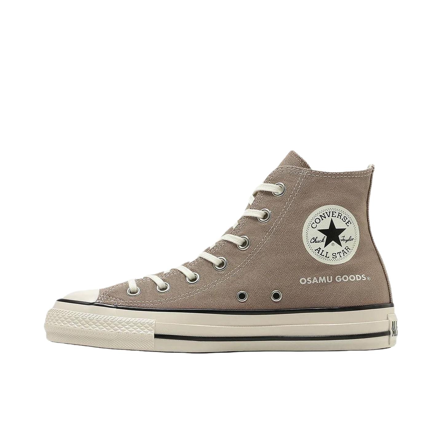 推荐商品：Converse/匡威 All Star Aged 帆布鞋 耐磨圆头橡胶贴合 OSAMU GOODS联名/棕色