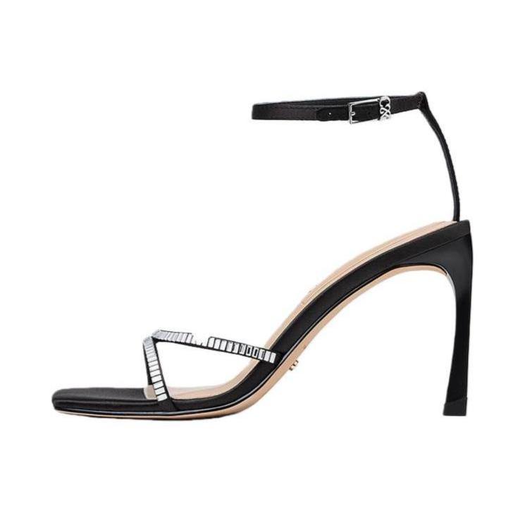 推荐商品：CHARLES&KEITH 高跟鞋 气质潮流时尚 SL1-60920058 黑色纹理