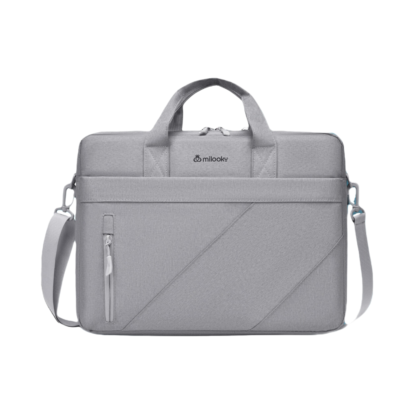 推荐商品：MILOOKY/米路 笔记本大容量手提单肩公文包电脑包