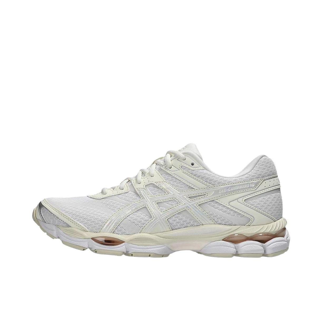 推荐商品：Asics/亚瑟士 Gel-cumulus 16 跑鞋 透气舒适减震耐磨百搭贴合圆头 米色/白色