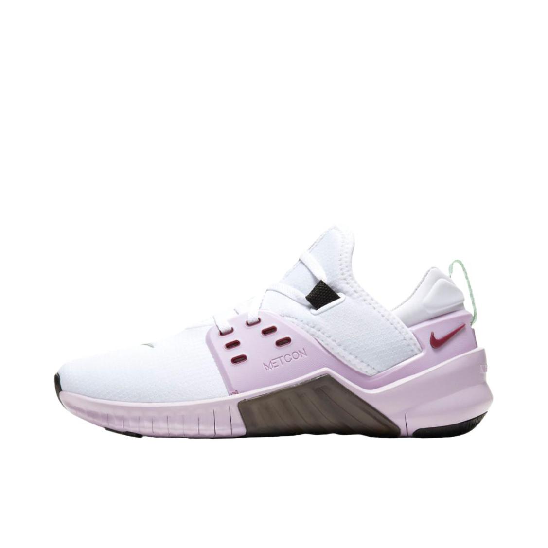 推荐商品：Nike Free Metcon 2 耐磨 防滑 举重 训练鞋 白色/粉色/棕色