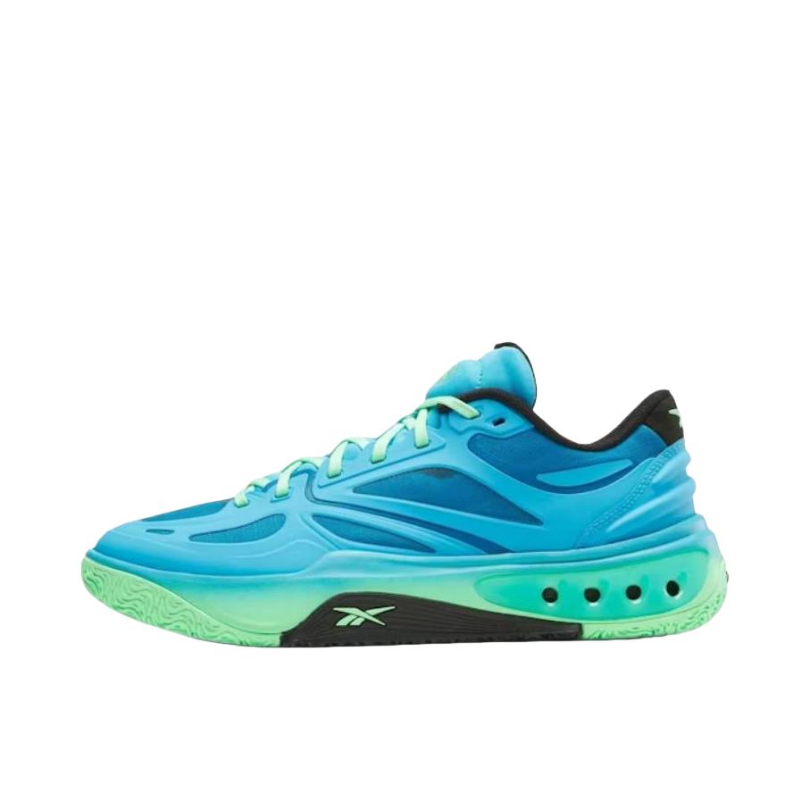 推荐商品：Reebok/锐步 ENGINE A 低帮 复古轻便 运动 篮球鞋 蓝色/绿色