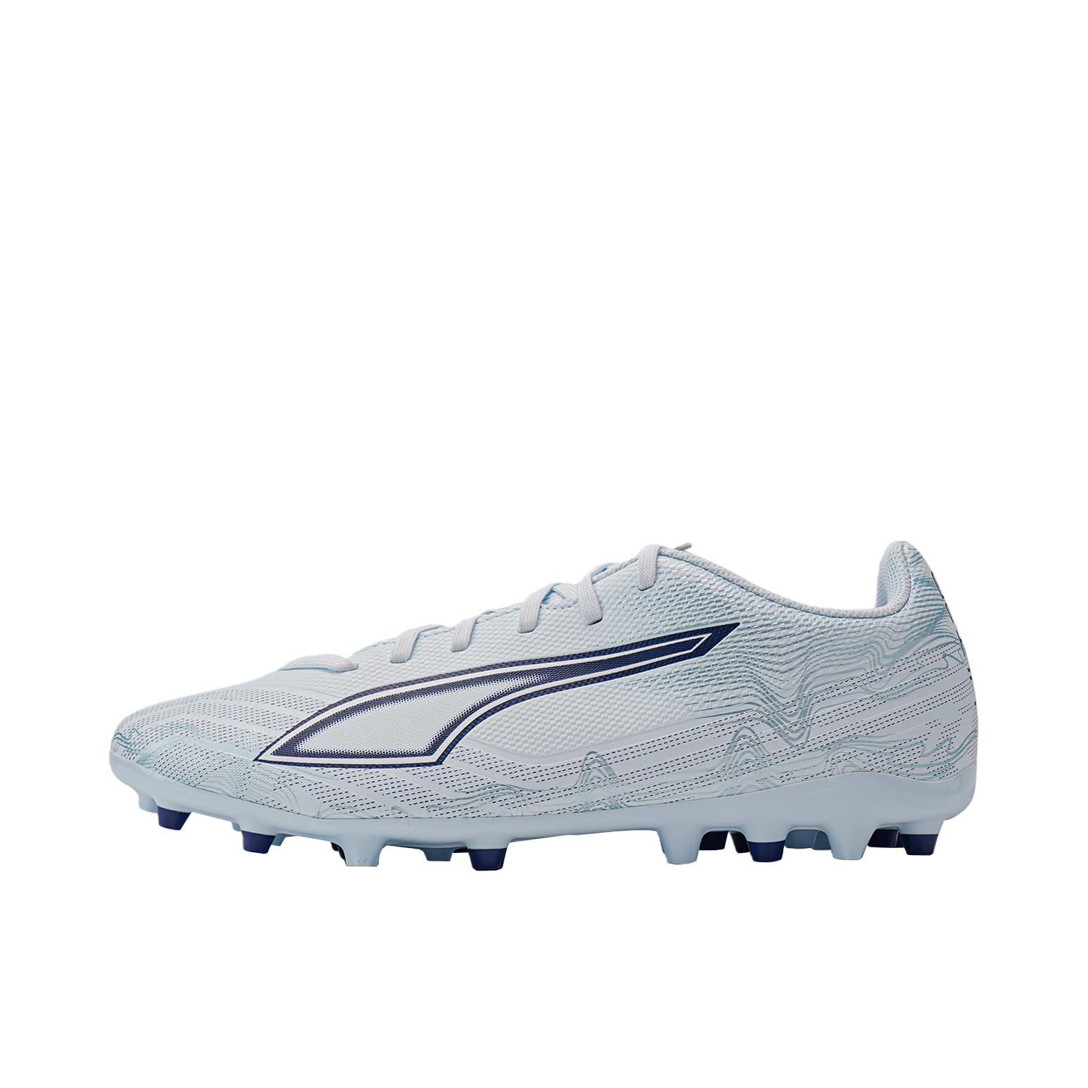 推荐商品：Puma/彪马 ULTRA 6 Play MG 足球鞋 入门胶质短钉人造草坪训练系带 浅蓝色