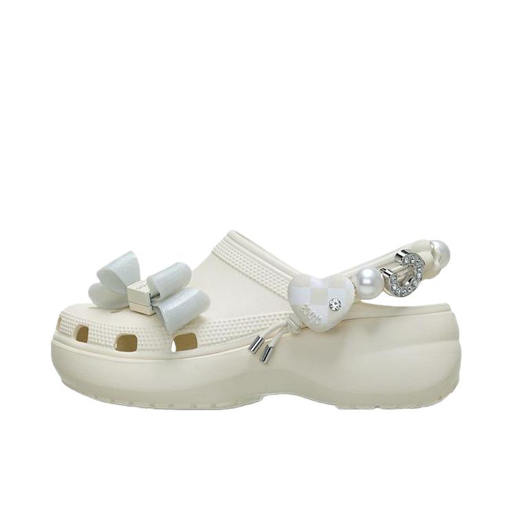 推荐商品：Crocs/卡骆驰 炫魅 凉鞋 厚底日常中跟 女款/极白色