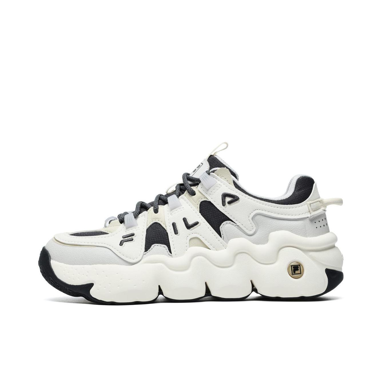 推荐商品：FILA/斐乐 PANINI帕尼尼 运动休闲鞋 减震耐磨轻便防滑加绒增高织物复古简约百搭 女款/乌木色/雪白