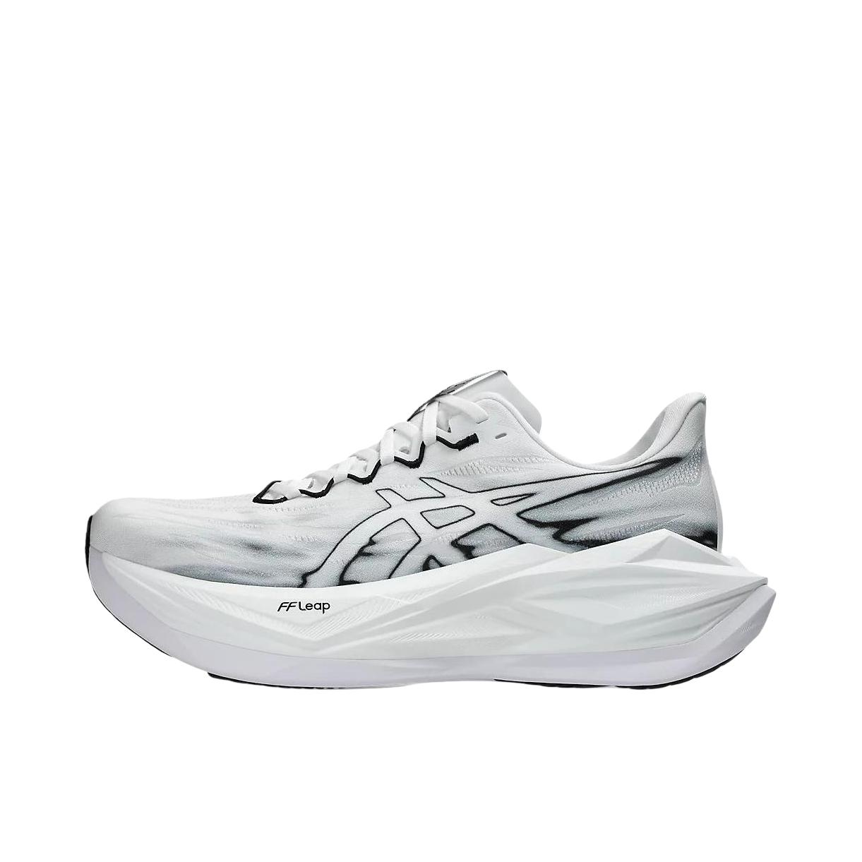 推荐商品：Asics/亚瑟士 SUPERBLAST 3 跑鞋 轻量回弹支撑减震透气贴合 白色/黑色