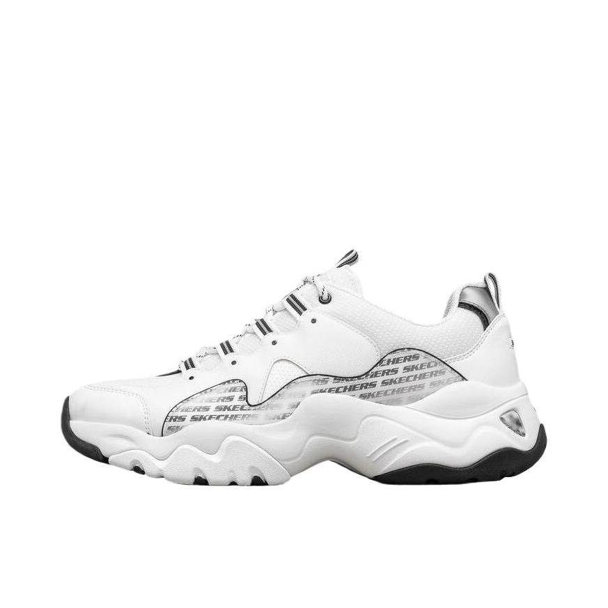 推荐商品：Skechers/斯凯奇  D'Lites 3.0  老爹鞋 熊猫鞋 复古厚底增高支撑 白色/黑色