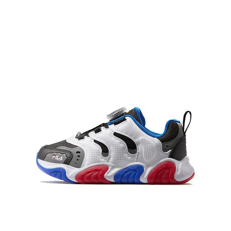 推荐商品：FILA/斐乐 Heritage-FHT 泡芙鞋 运动鞋儿童 旋钮日常低帮 小童/黑色/烟灰珍珠