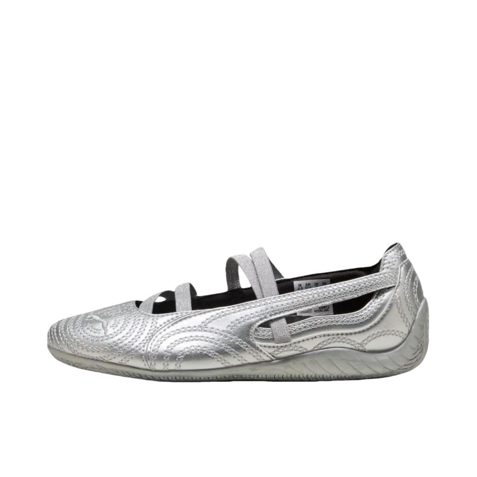 推荐商品：【朴彩英同款】Puma/彪马 Speedcat Ballet 休闲 平跟 运动风 芭蕾风 薄底 玛丽珍 单鞋 WICKED联名/女款/银色