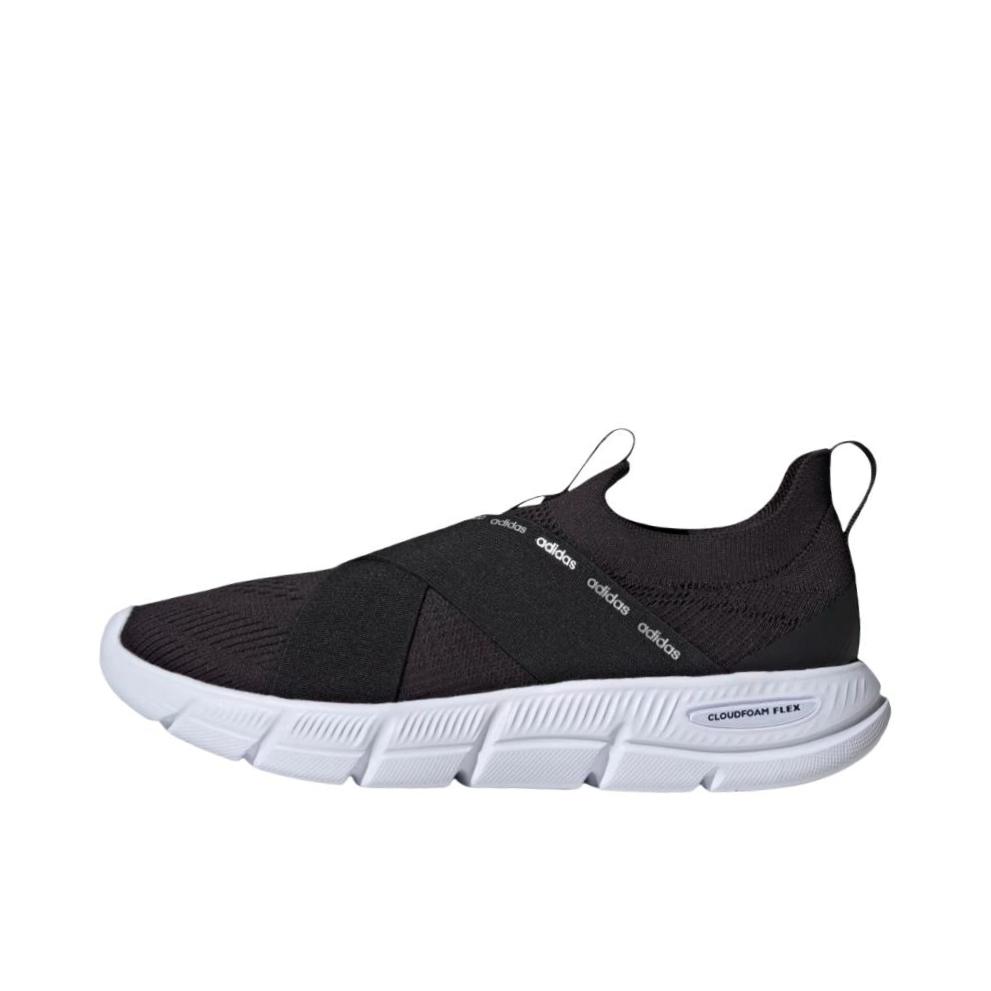 推荐商品：adidas Cloudfoam Flex Adapt 运动休闲鞋 耐磨舒适轻便 女款/核心黑/银色/云白色
