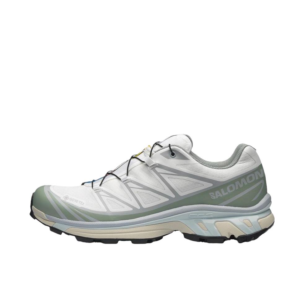 推荐商品：Salomon/萨洛蒙 XT-6 GTX 户外休闲鞋 防水包裹性支撑百搭厚底抽绳 白色/灰色/绿色