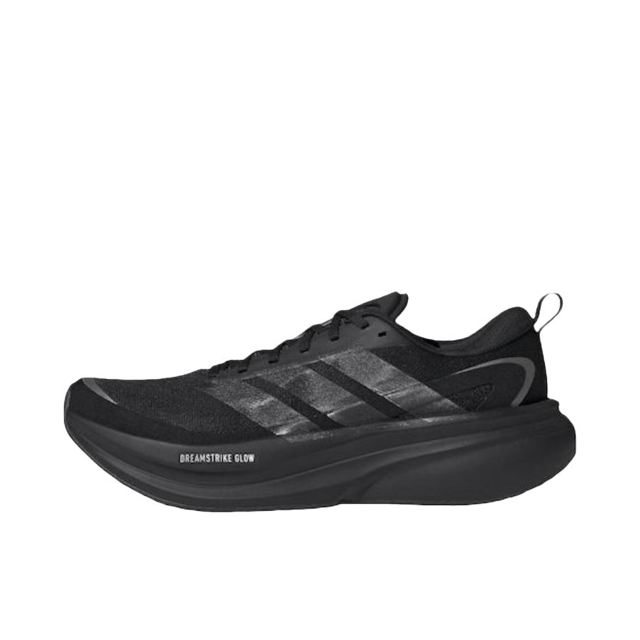 推荐商品：adidas supernova glide 跑鞋 透气厚底百搭圆头支撑贴合 深黑色 