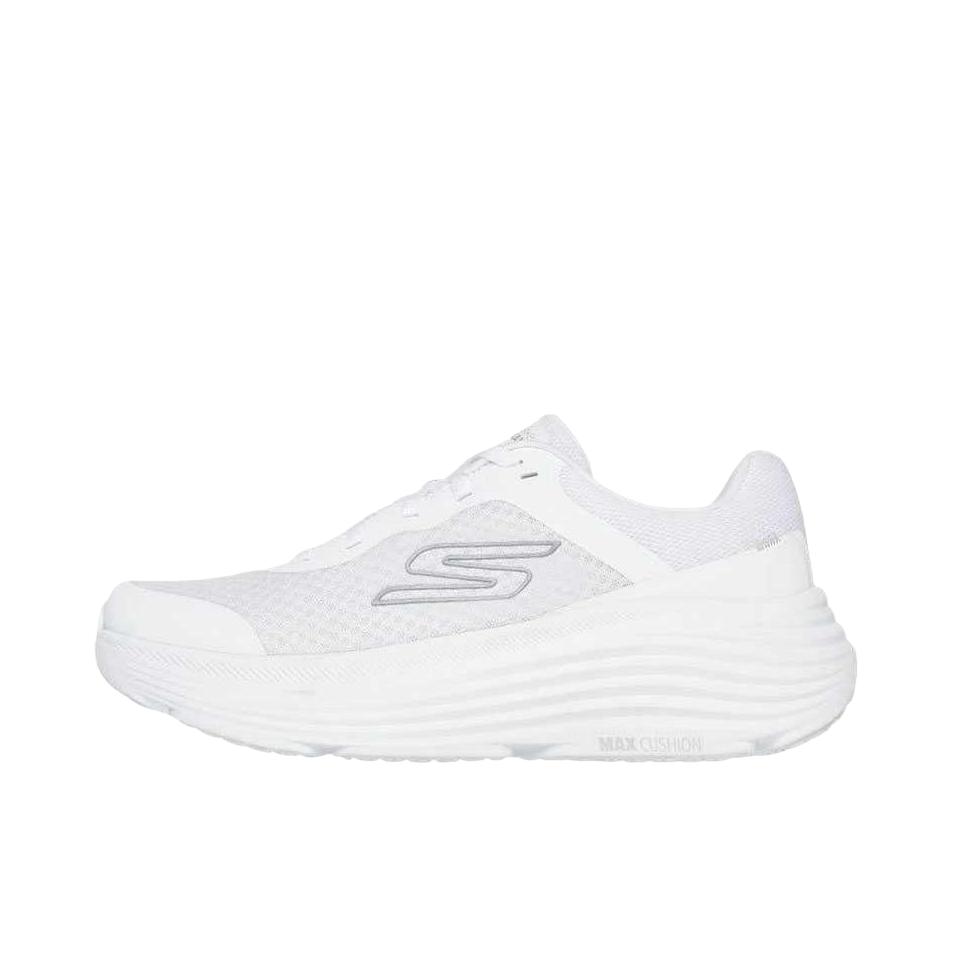 推荐商品：Skechers/斯凯奇 Go Max Cushioning 复古百搭 潮流 防滑耐磨 舒适缓震 回弹 慢跑 跑鞋 奶白色 
